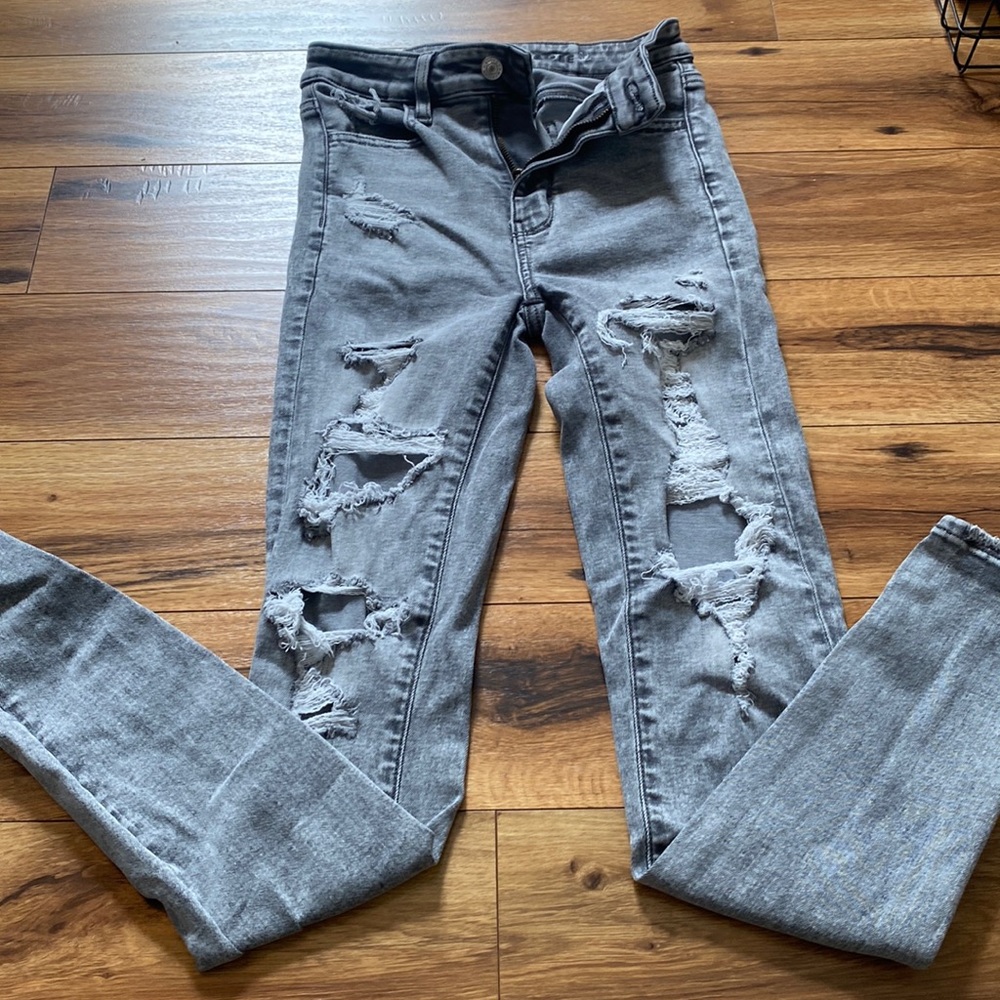 American eagle next level stretch high waisted skinny jeans size 00
